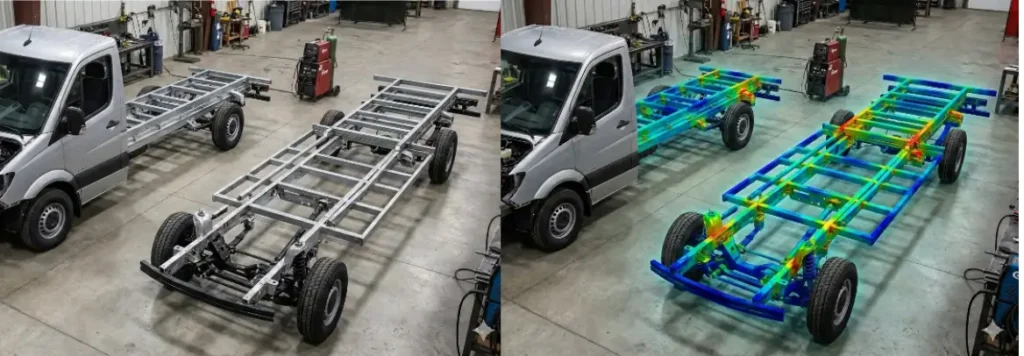 Simulation-Driven Structural Validation of Modified Commercial Chassis for RV and Motorhome Platforms