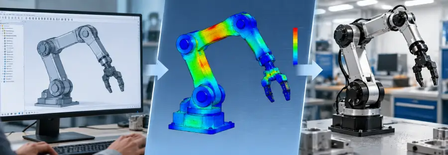 CAD to FEA for Robotics: A Simulation-Driven Hardware Development Workflow