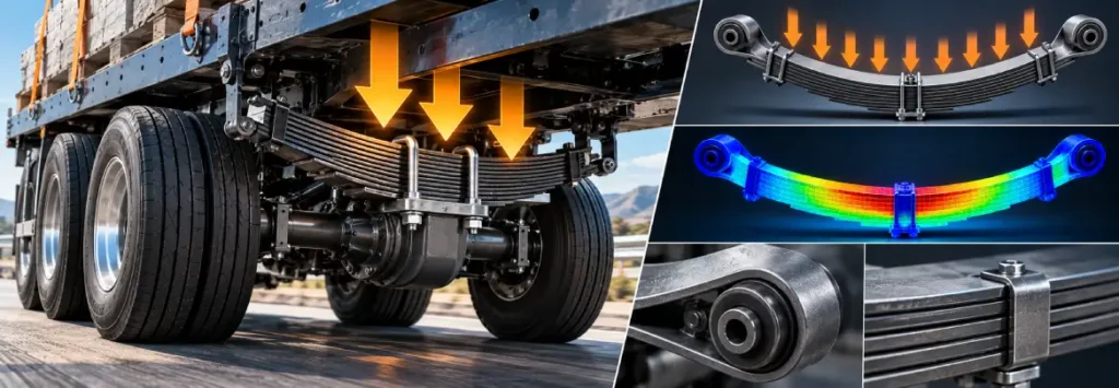 How to Calculate Leaf Spring Load Capacity for Commercial Vehicles: From Axle Load to Fatigue Validation