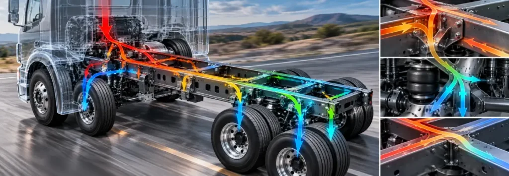Truck Chassis Load Path Analysis: How Engineers Find Where Road Loads Actually Go