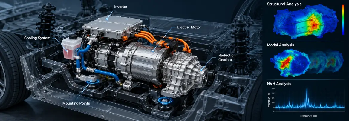 How EV Powertrain Packaging Creates Hidden Structural and NVH Problems